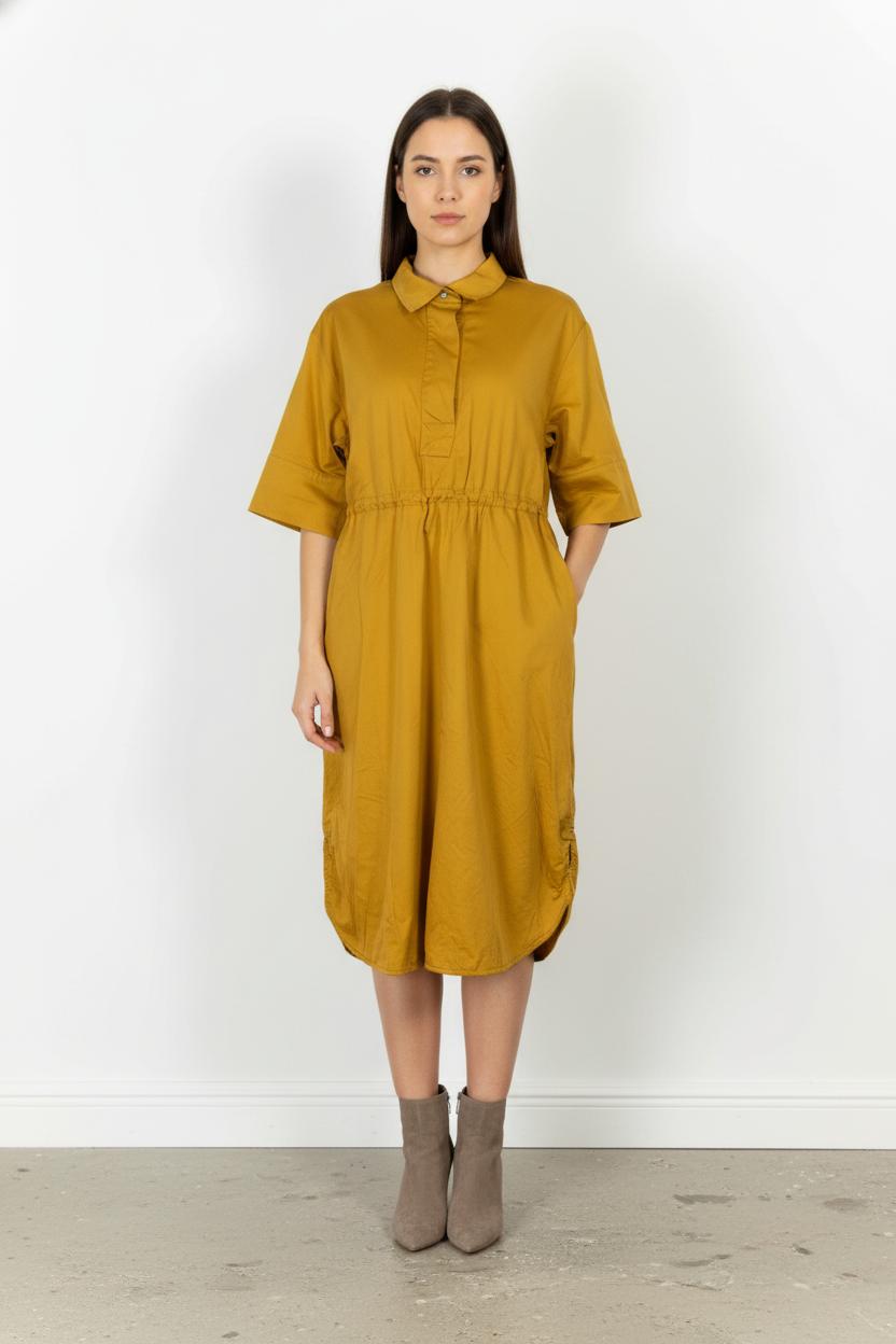 Robe Chemise Or - Taille L/40 de la marque Marina Rinaldi | PARAD98269 - Vendu par Paradigme - Image 1