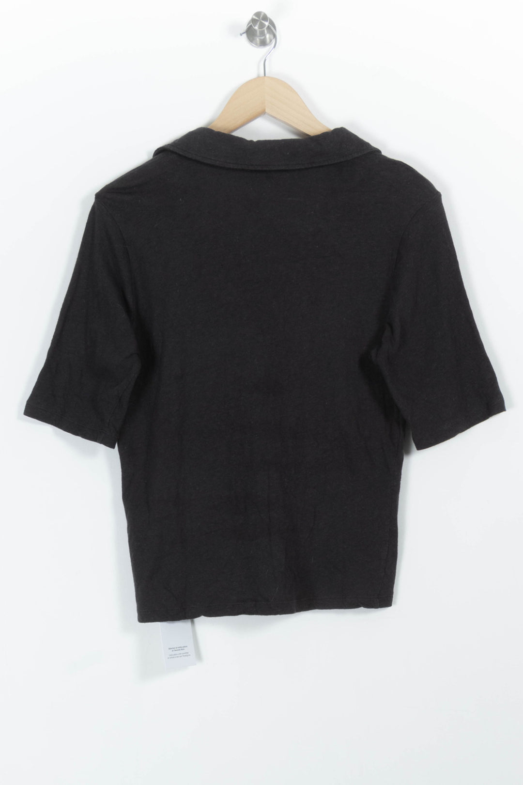 Chemise Noire - Taille M/38 de la marque Caroll | PARAD98272 - Vendu par Paradigme - Image 4