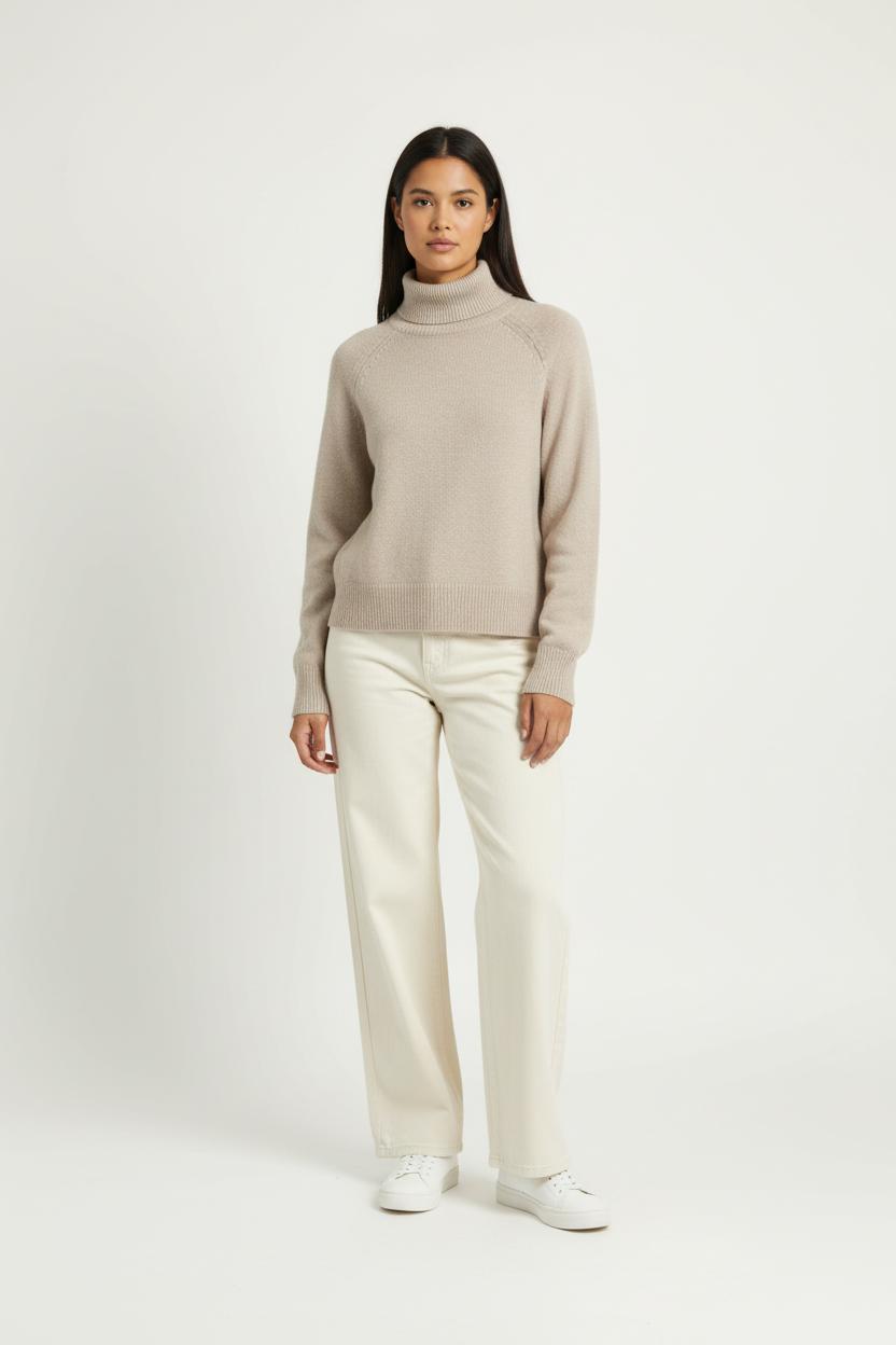 Pull Col Roulé Beige - Taille S/36 de la marque ba&sh | PARAD98274 - Vendu par Paradigme - Image 1