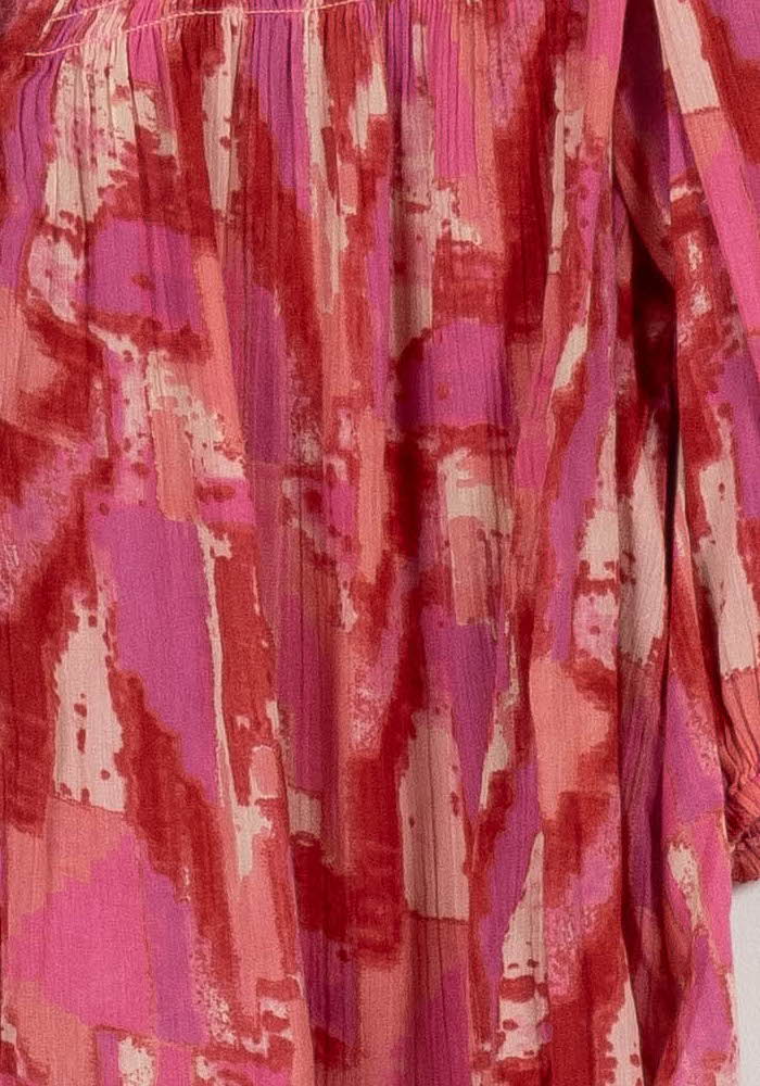 Blouse Rouge et Rose - Taille S/36 de la marque ba&sh | PARAD98277 - Vendu par Paradigme - Image 3
