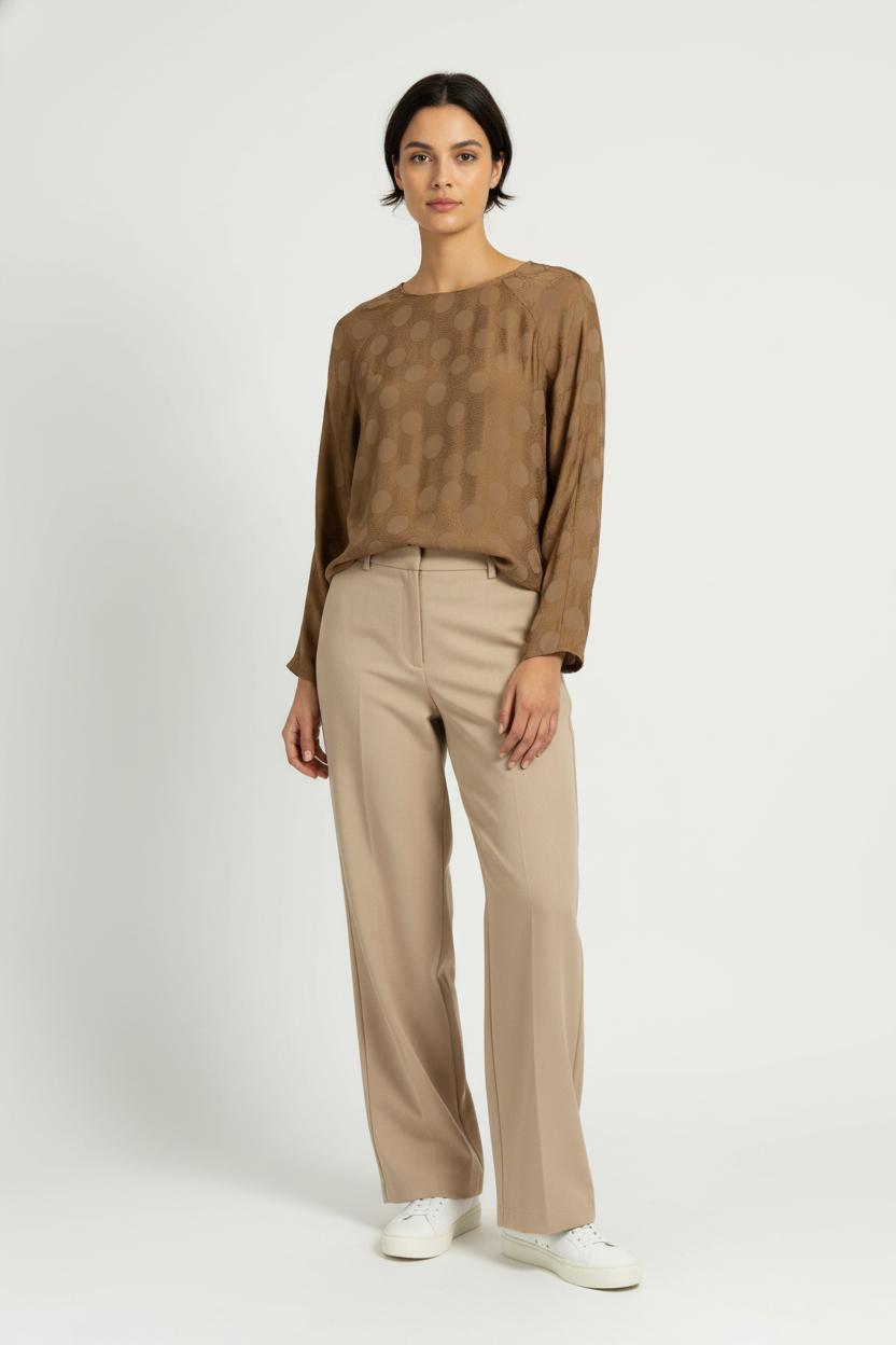 Blouse Marron - Taille XS/34 de la marque American Vintage | PARAD98282 - Vendu par Paradigme - Image 1