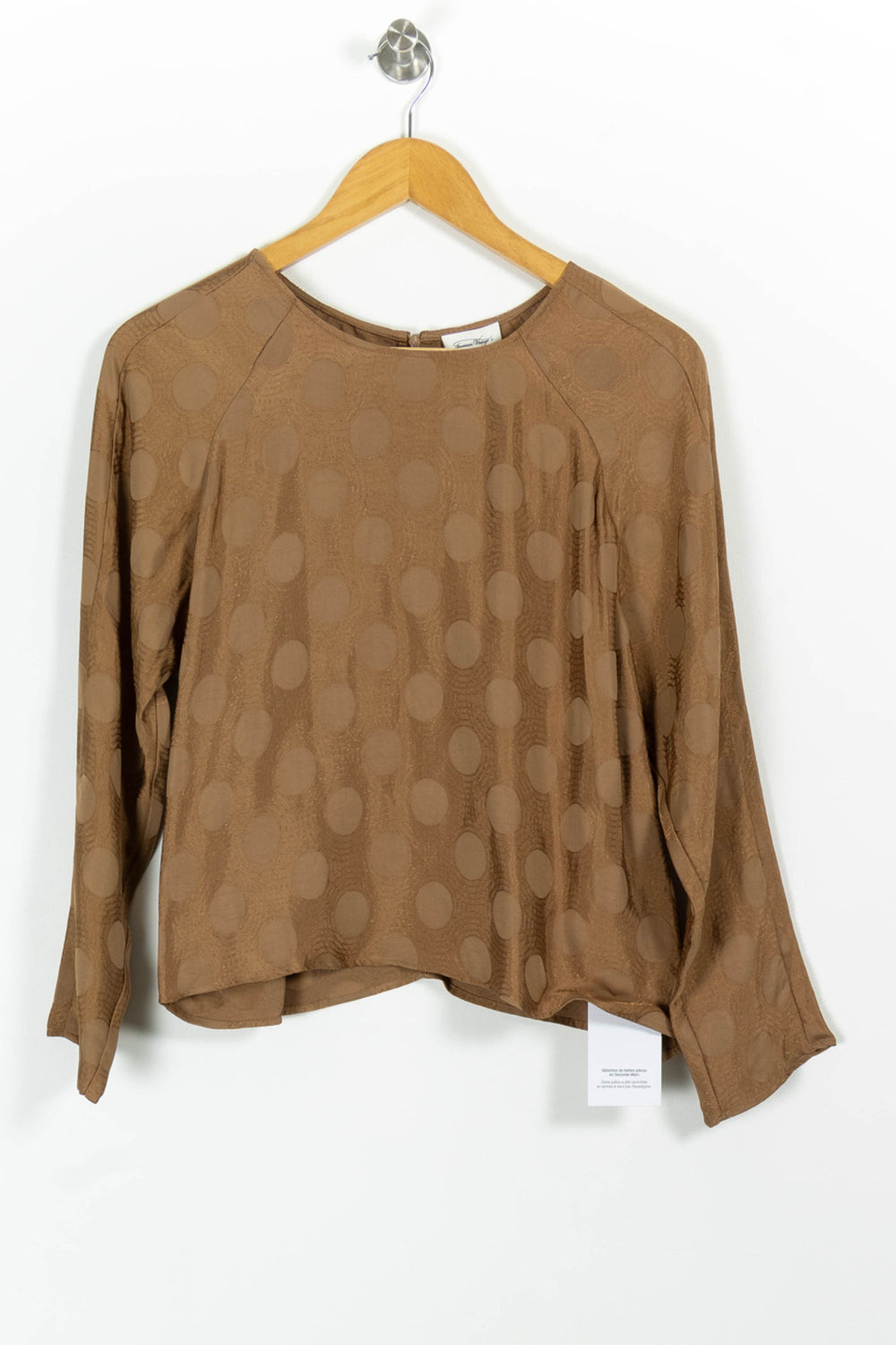 Blouse Marron - Taille XS/34 de la marque American Vintage | PARAD98282 - Vendu par Paradigme - Image 2