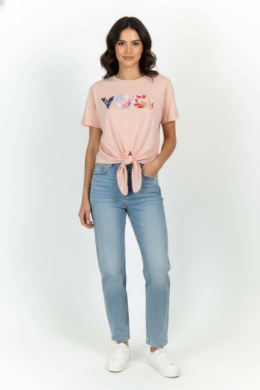 Tee-shirt rose - Taille M/38 de la marque Claudie Pierlot | PARAD98293 - Vendu par Paradigme - Image 1
