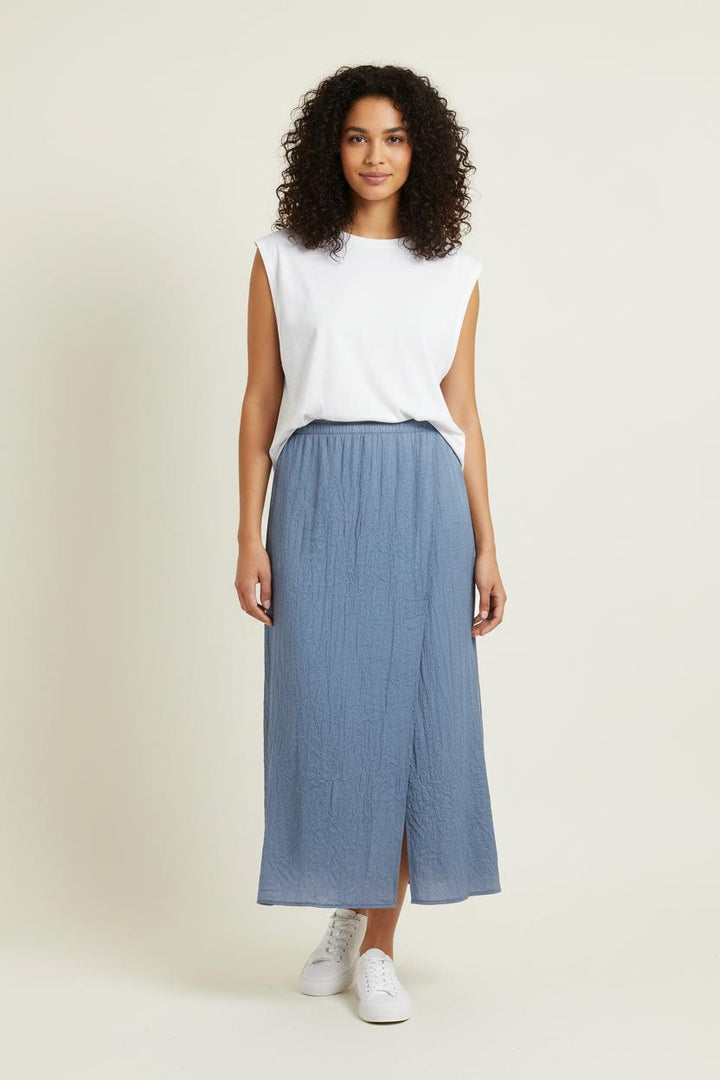 Jupe Longue Bleue - Taille S/36 de la marque American Vintage | PARAD98297 - Vendu par Paradigme - Image 1