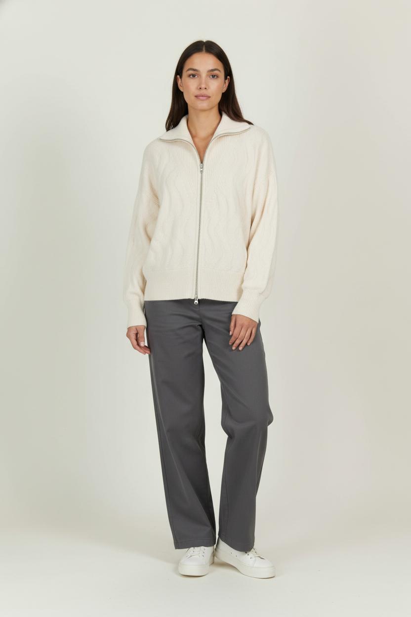 Gilet Zippé Beige - Taille L/40 de la marque Comptoir des Cotonniers | PARAD98298 - Vendu par Paradigme - Image 1
