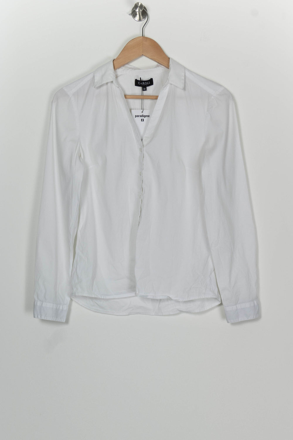 Chemise Blanche - Taille M/38 de la marque Caroll | PARAD98301 - Vendu par Paradigme - Image 2
