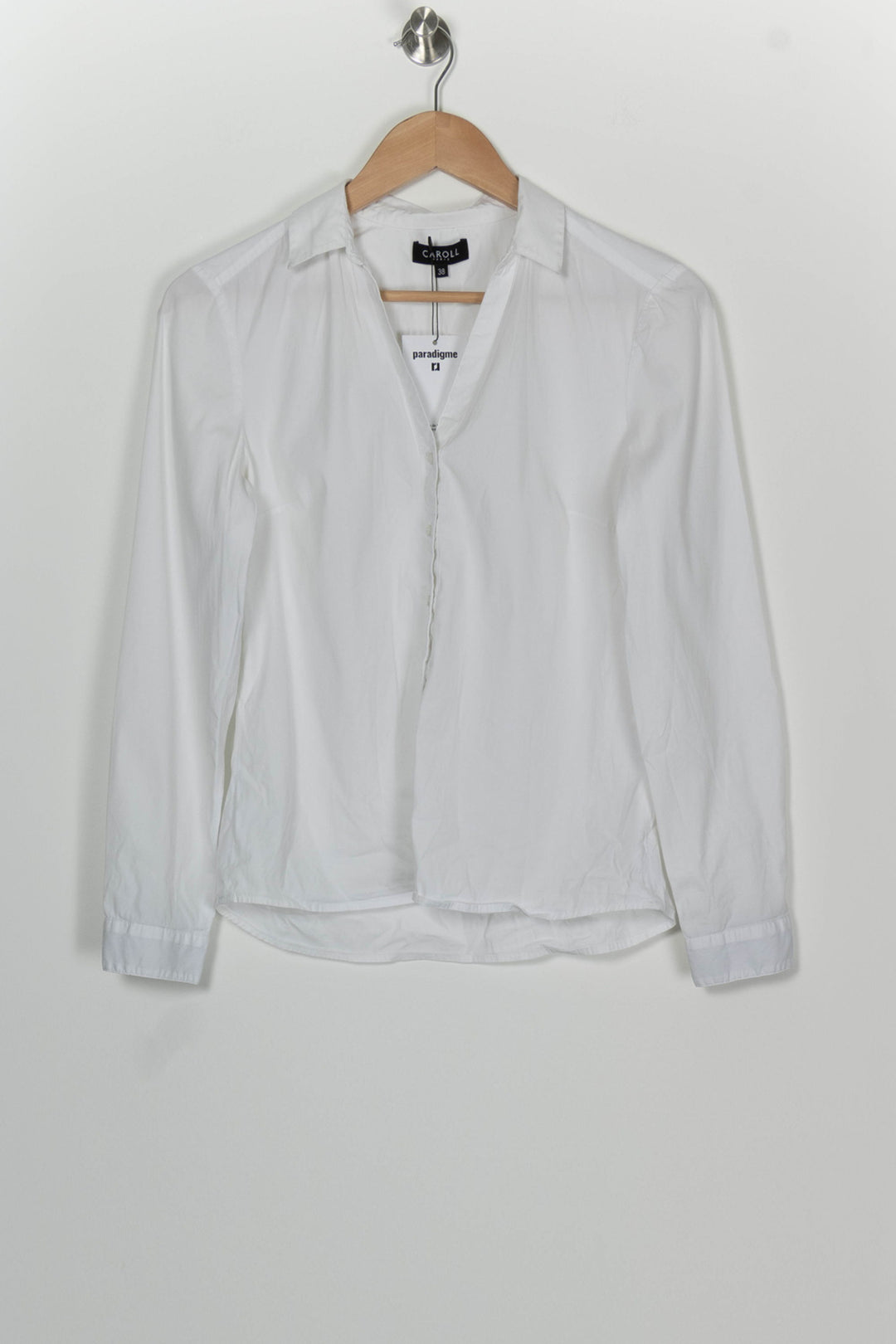 Chemise Blanche - Taille M/38 de la marque Caroll | PARAD98301 - Vendu par Paradigme - Image 2