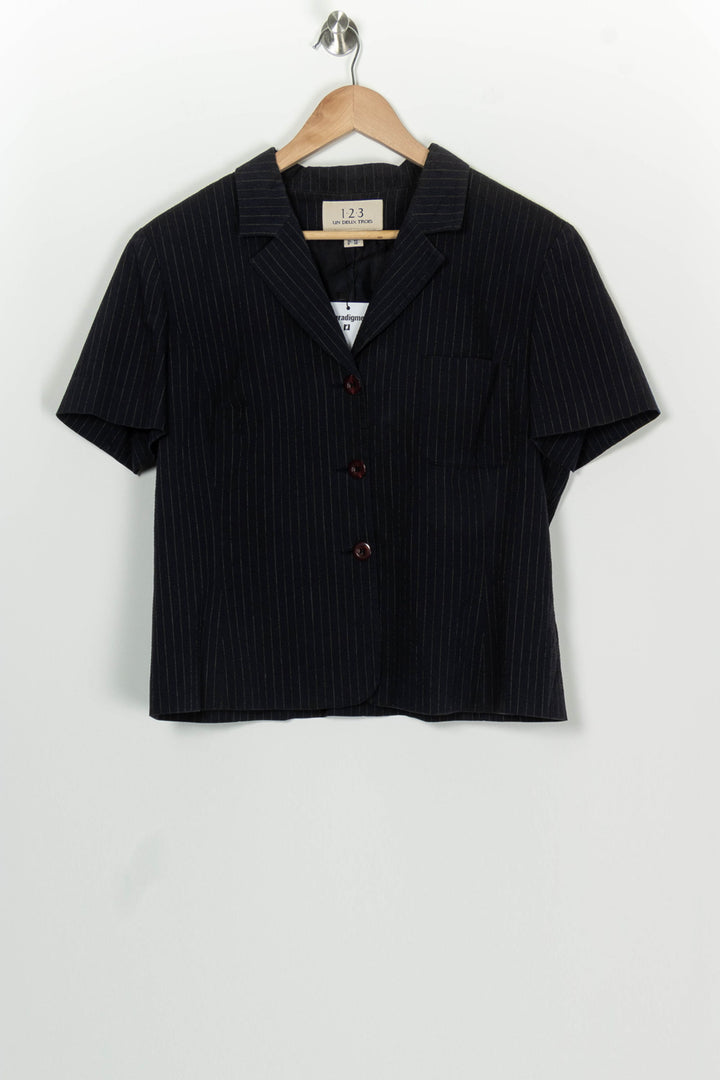 Veste De Tailleur Bleu Marine - Taille XXL/44 de la marque Maison 123 | PARAD98307 - Vendu par Paradigme - Image 2