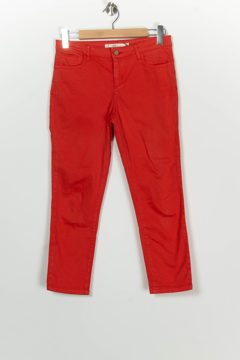 Jean Rouge - Taille M/38 de la marque Sud express | PARAD98309 - Vendu par Paradigme - Image 2