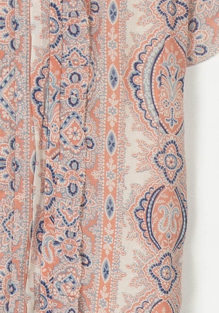 Robe Midi Rose et Bleue - Taille S/36 de la marque Comptoir des Cotonniers | PARAD98314 - Vendu par Paradigme - Image 3