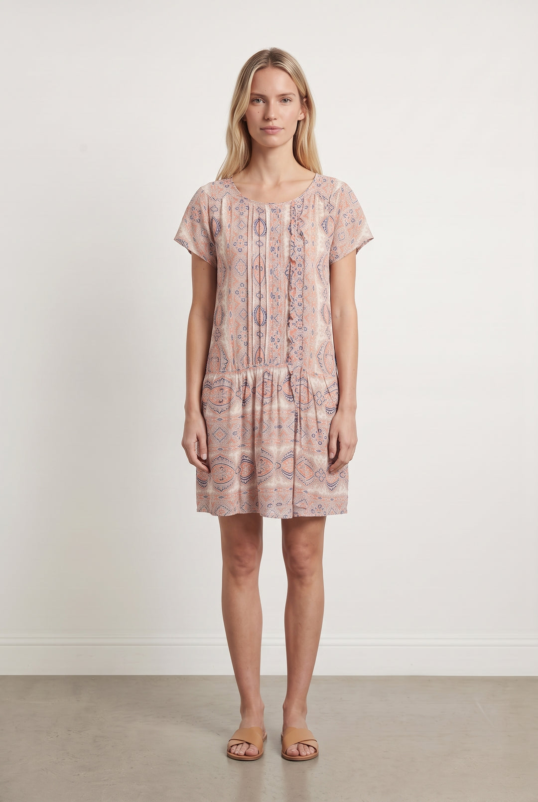 Robe Midi Rose et Bleue - Taille S/36 de la marque Comptoir des Cotonniers | PARAD98314 - Vendu par Paradigme - Image 1