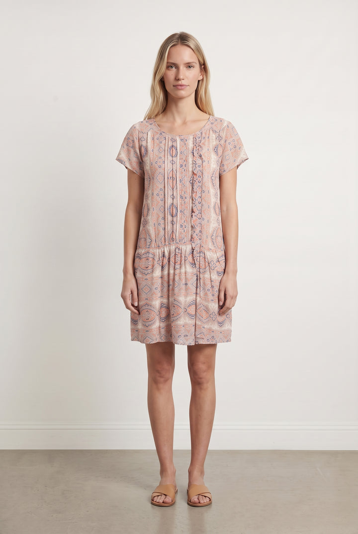 Robe Midi Rose et Bleue - Taille S/36 de la marque Comptoir des Cotonniers | PARAD98314 - Vendu par Paradigme - Image 1