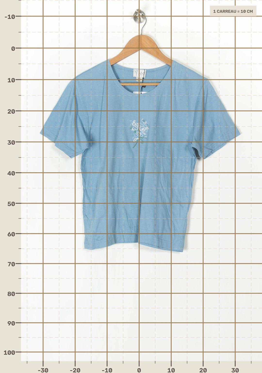 Tee-shirt Bleu - Taille XL/42 de la marque Maison 123 | PARAD98332 - Vendu par Paradigme - Image 4