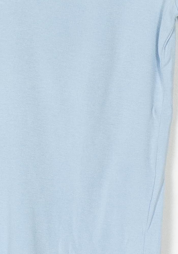 Tee-shirt à col V Bleu - Taille M/38 de la marque Maison 123 | PARAD98334 - Vendu par Paradigme - Image 3