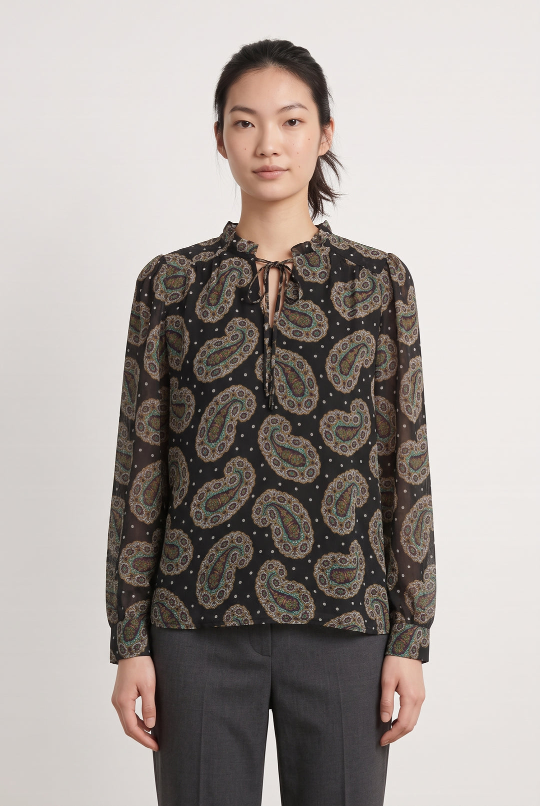 Blouse Noire - Taille XS/34 de la marque Sud express | PARAD98335 - Vendu par Paradigme - Image 1