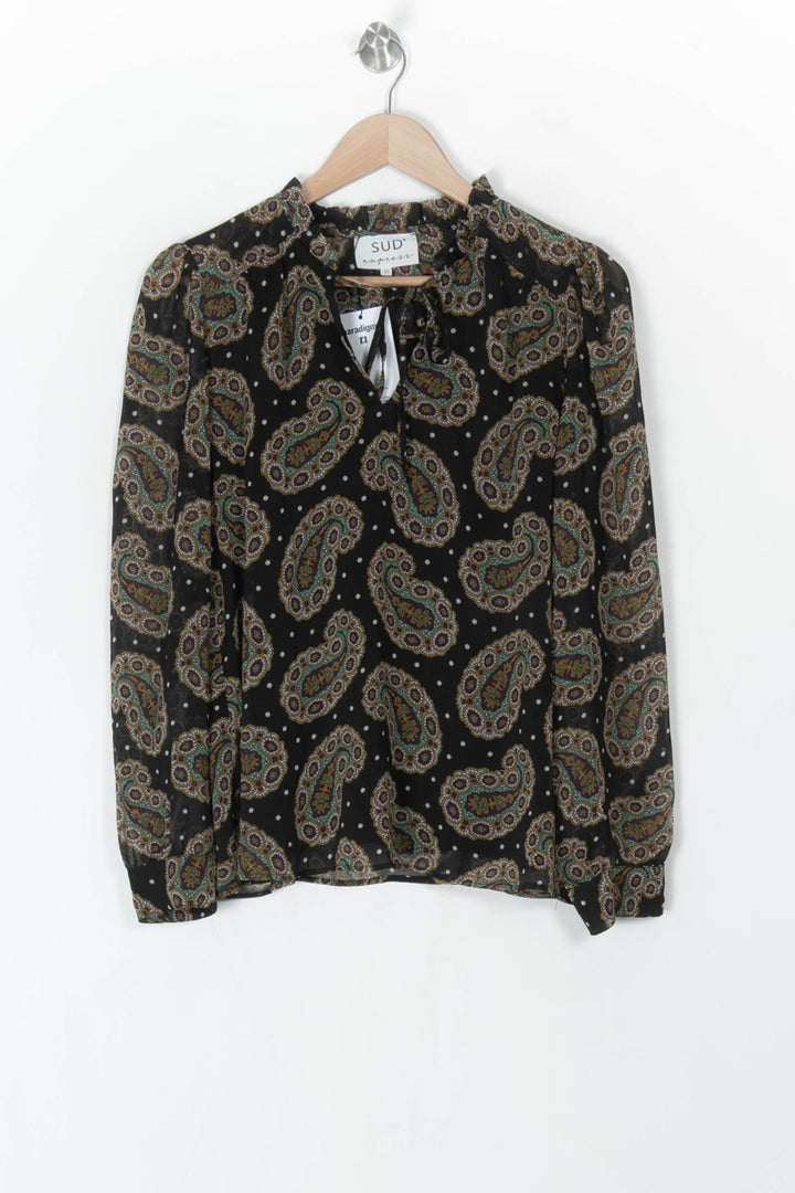 Blouse Noire - Taille XS/34 de la marque Sud express | PARAD98335 - Vendu par Paradigme - Image 2