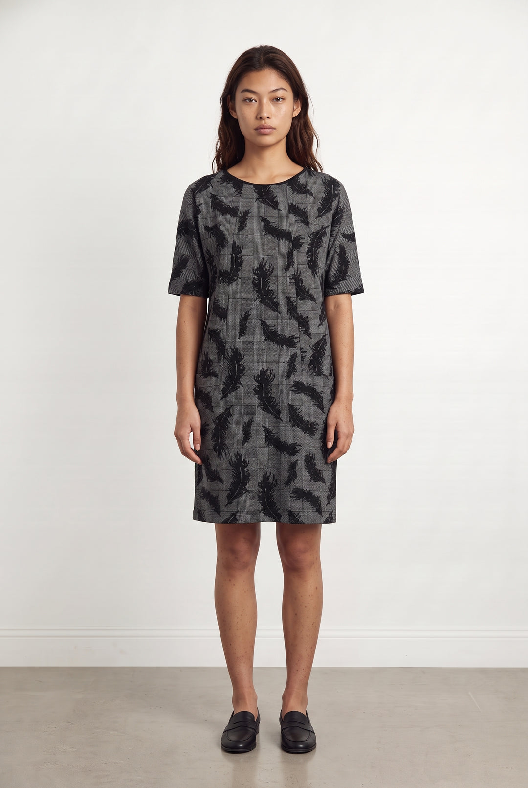 Robe Midi Noire et Grise - Taille S/36 de la marque Maison 123 | PARAD98336 - Vendu par Paradigme - Image 1