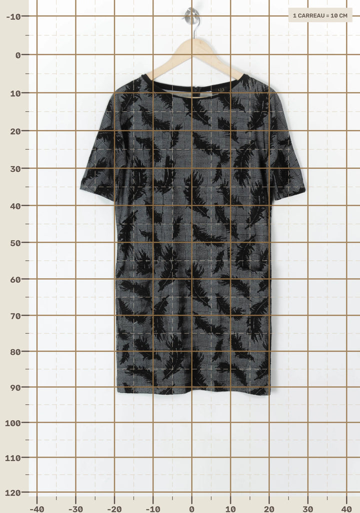 Robe Midi Noire et Grise - Taille S/36 de la marque Maison 123 | PARAD98336 - Vendu par Paradigme - Image 4