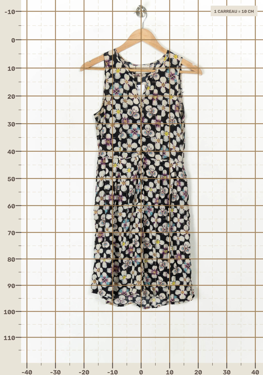 Robe Midi Noire et Blanche - Taille S/36 de la marque Sud express | PARAD98340 - Vendu par Paradigme - Image 4