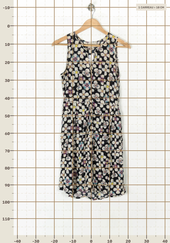 Robe Midi Noire et Blanche - Taille S/36 de la marque Sud express | PARAD98340 - Vendu par Paradigme - Image 4