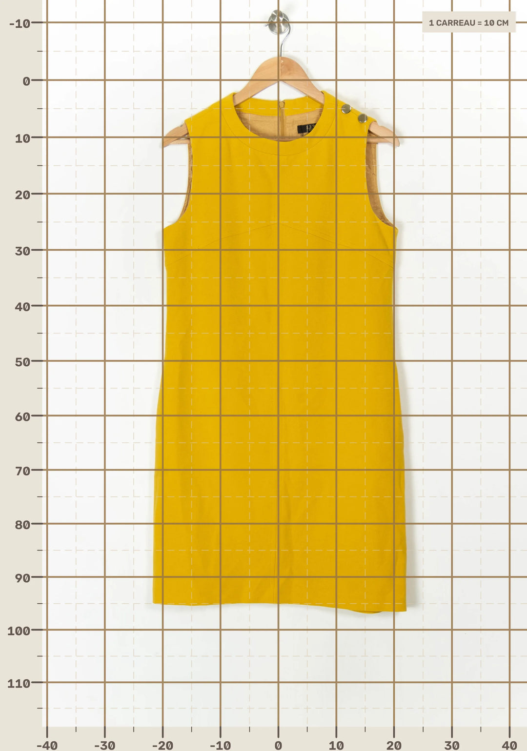 Robe Midi Jaune - Taille L/40 de la marque Maison 123 | PARAD98344 - Vendu par Paradigme - Image 4