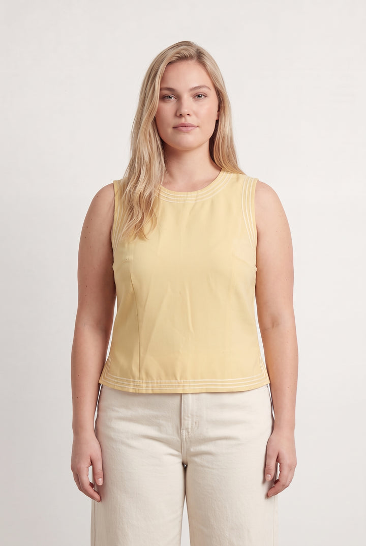 Débardeur Jaune - Taille XXL/44 de la marque Maison 123 | PARAD98345 - Vendu par Paradigme - Image 1