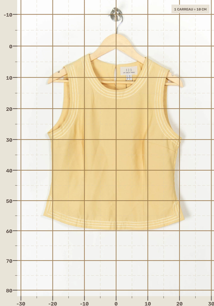 Débardeur Jaune - Taille XXL/44 de la marque Maison 123 | PARAD98345 - Vendu par Paradigme - Image 4