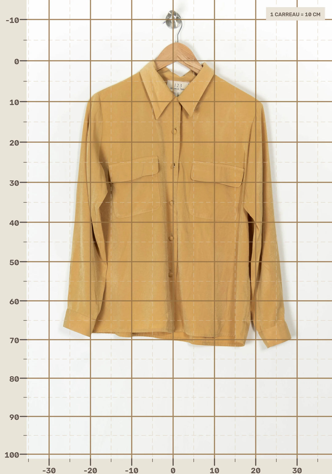 Chemise Jaune - Taille XL/42 de la marque Maison 123 | PARAD98346 - Vendu par Paradigme - Image 4