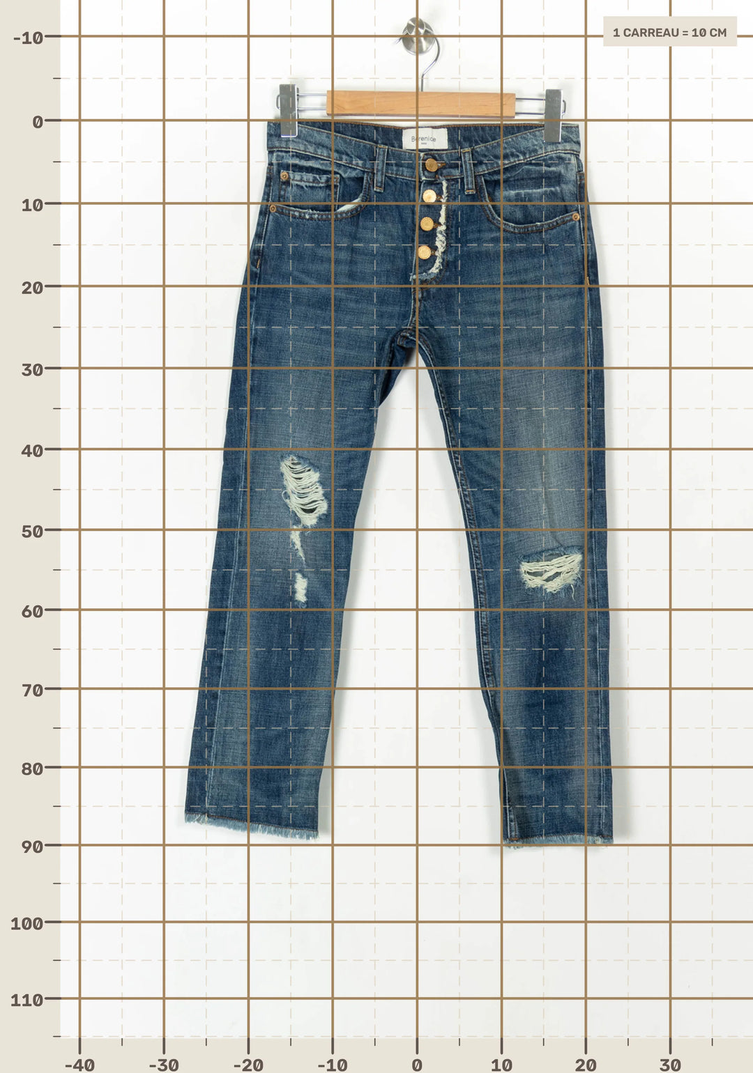 Jean Bleu - Taille S/36 de la marque Bérénice | PARAD98356 - Vendu par Paradigme - Image 4