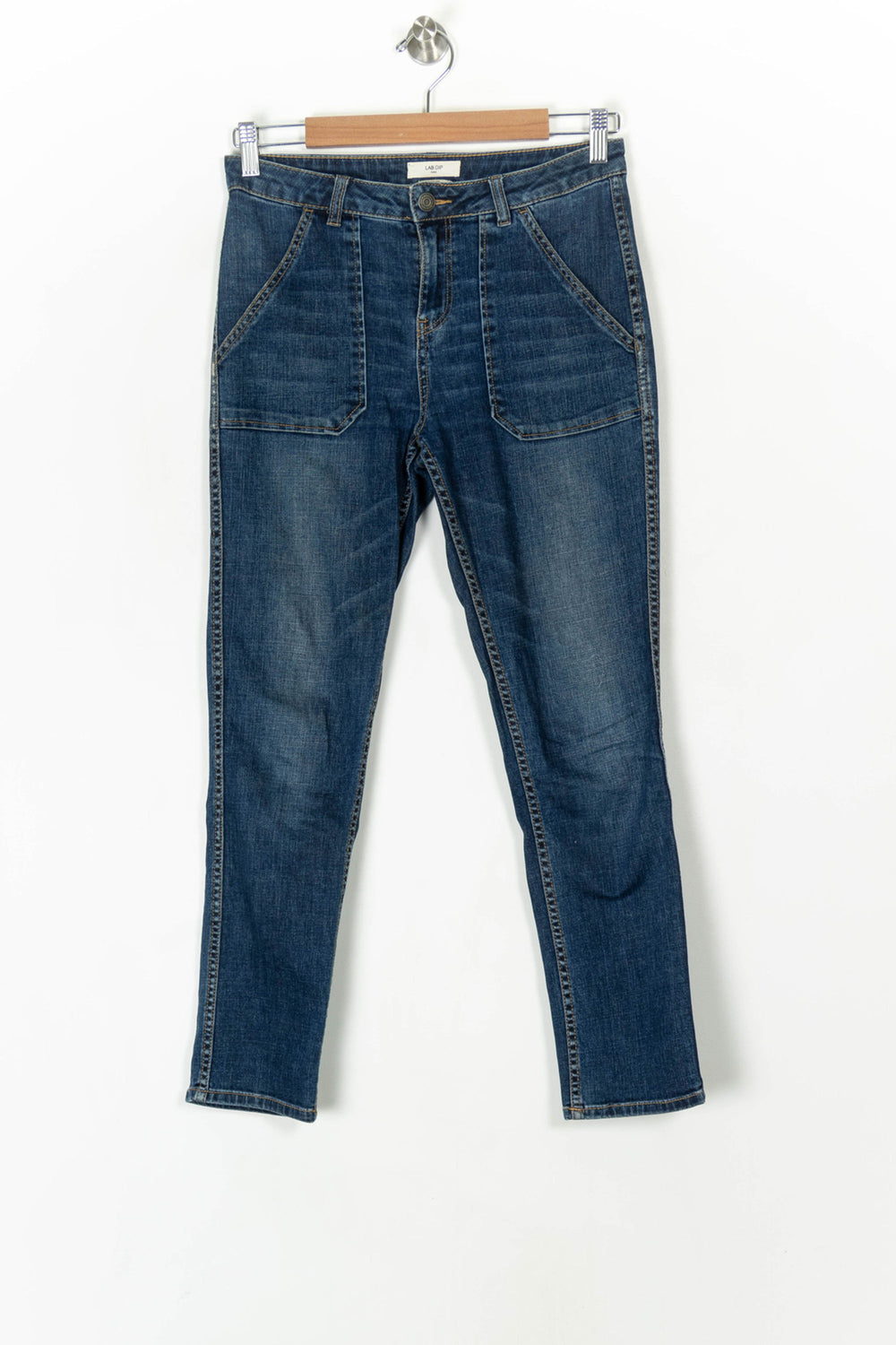 Jean Droit Bleu - Taille S/36 de la marque Labdip | PARAD98359 - Vendu par Paradigme - Image 2