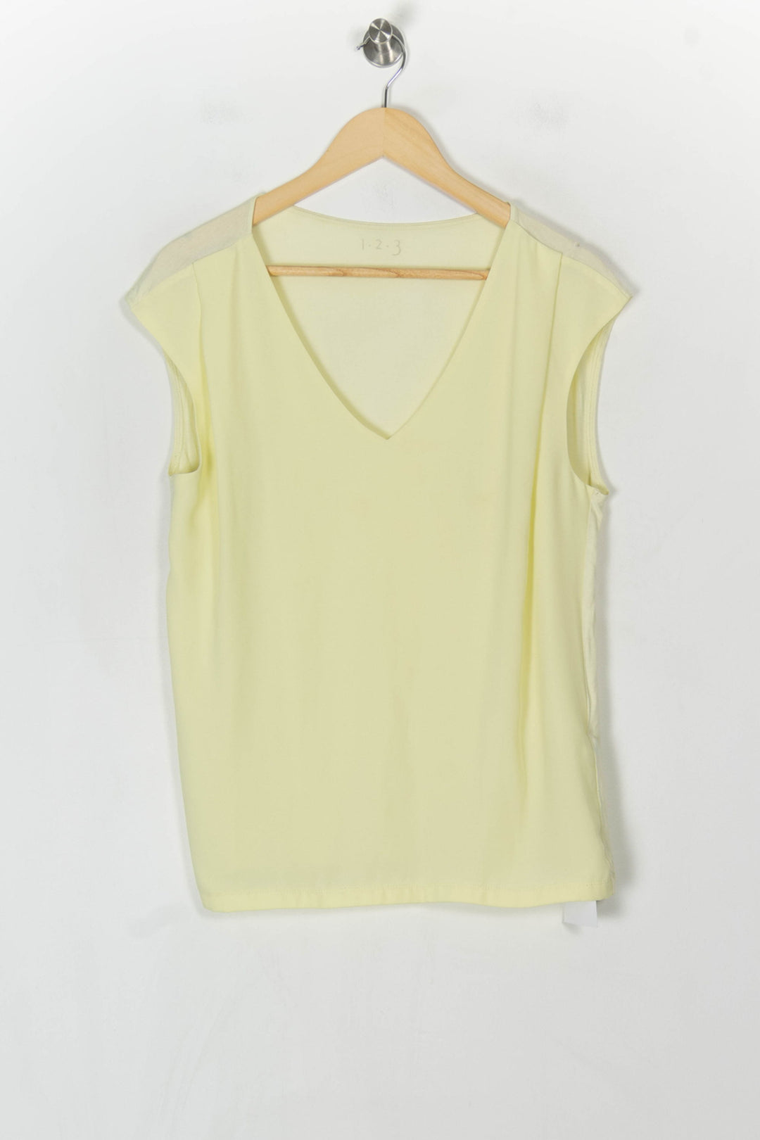 Débardeur Jaune Pâle - Taille L/40 de la marque Maison 123 | PARAD98374 - Vendu par Paradigme - Image 2