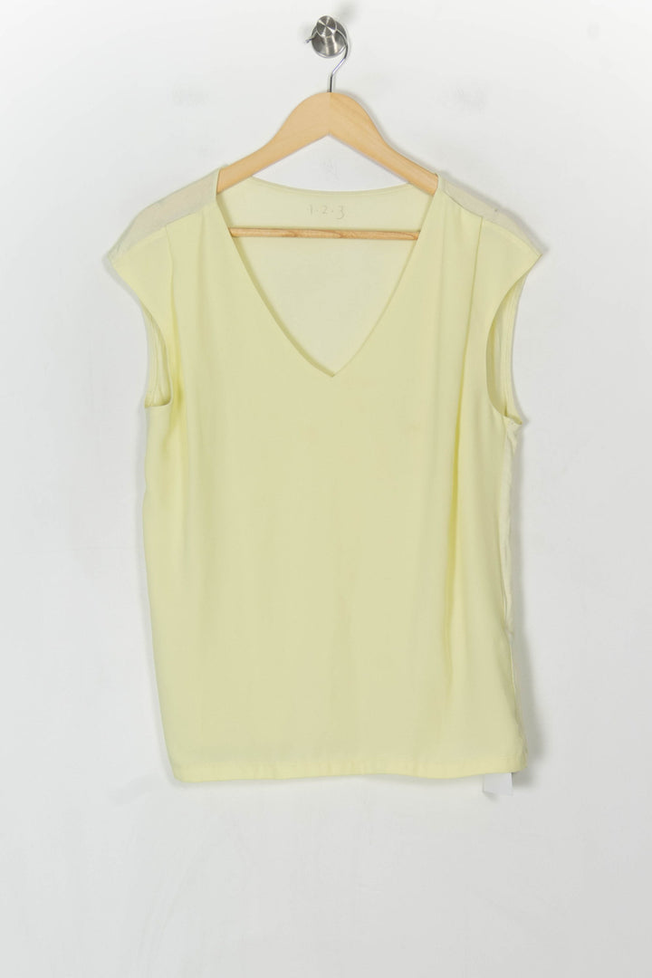 Débardeur Jaune Pâle - Taille L/40 de la marque Maison 123 | PARAD98374 - Vendu par Paradigme - Image 2