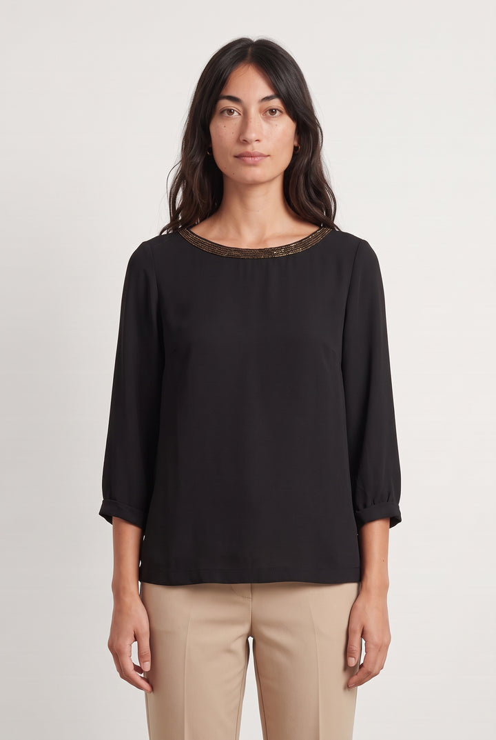 Blouse Noire - Taille M/38 de la marque Maison 123 | PARAD98375 - Vendu par Paradigme - Image 1