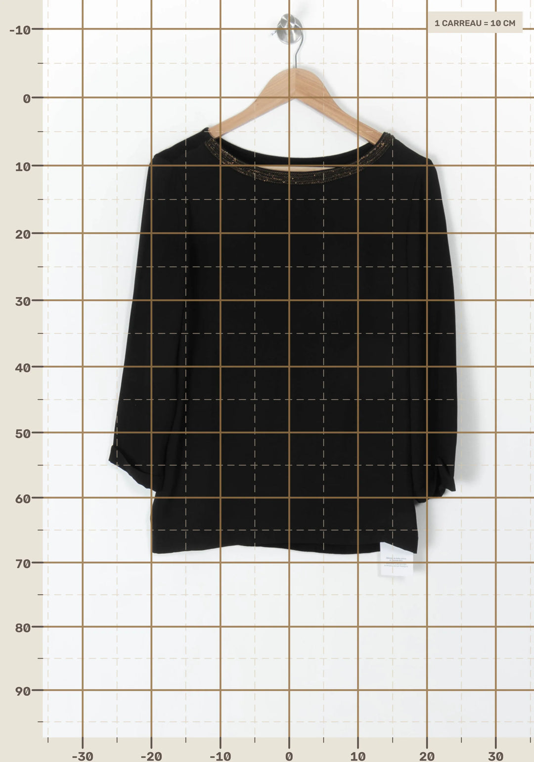 Blouse Noire - Taille M/38 de la marque Maison 123 | PARAD98375 - Vendu par Paradigme - Image 4