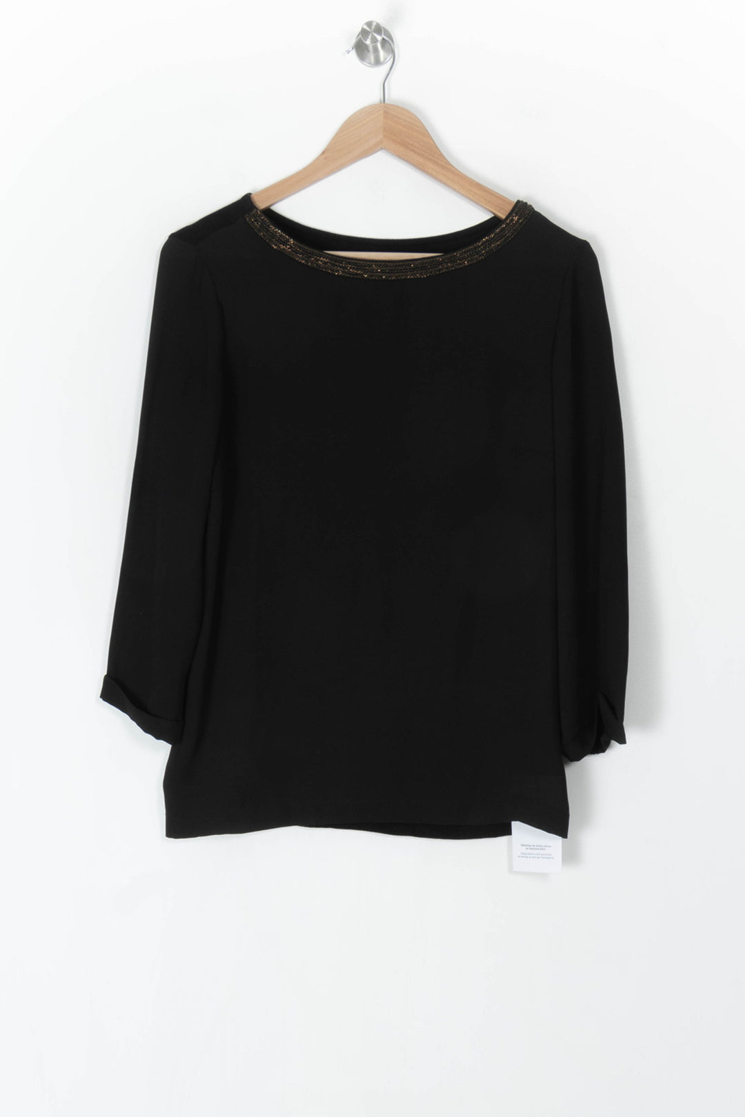 Blouse Noire - Taille M/38 de la marque Maison 123 | PARAD98375 - Vendu par Paradigme - Image 2