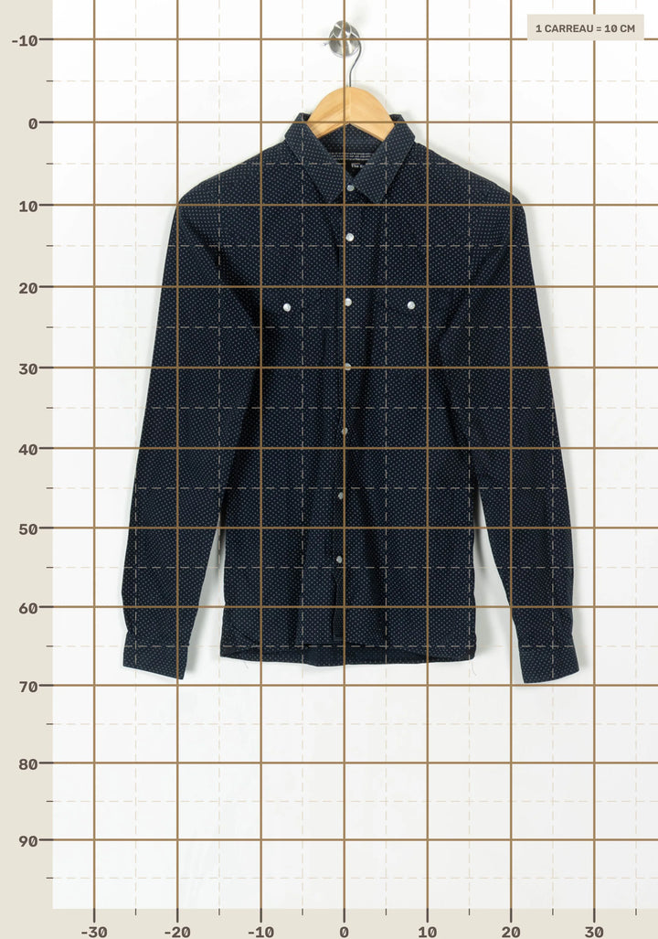 Chemise Bleu Marine - Taille XS/34 de la marque The Kooples | PARAD98376 - Vendu par Paradigme - Image 4
