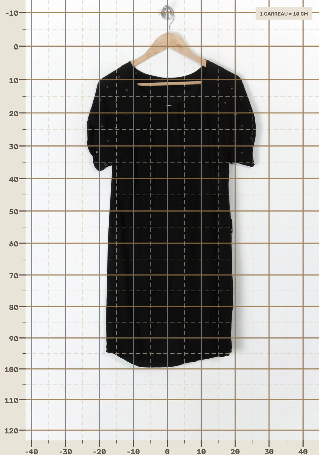 Robe Midi Noire - Taille S/36 de la marque IKKS | PARAD98391 - Vendu par Paradigme - Image 4