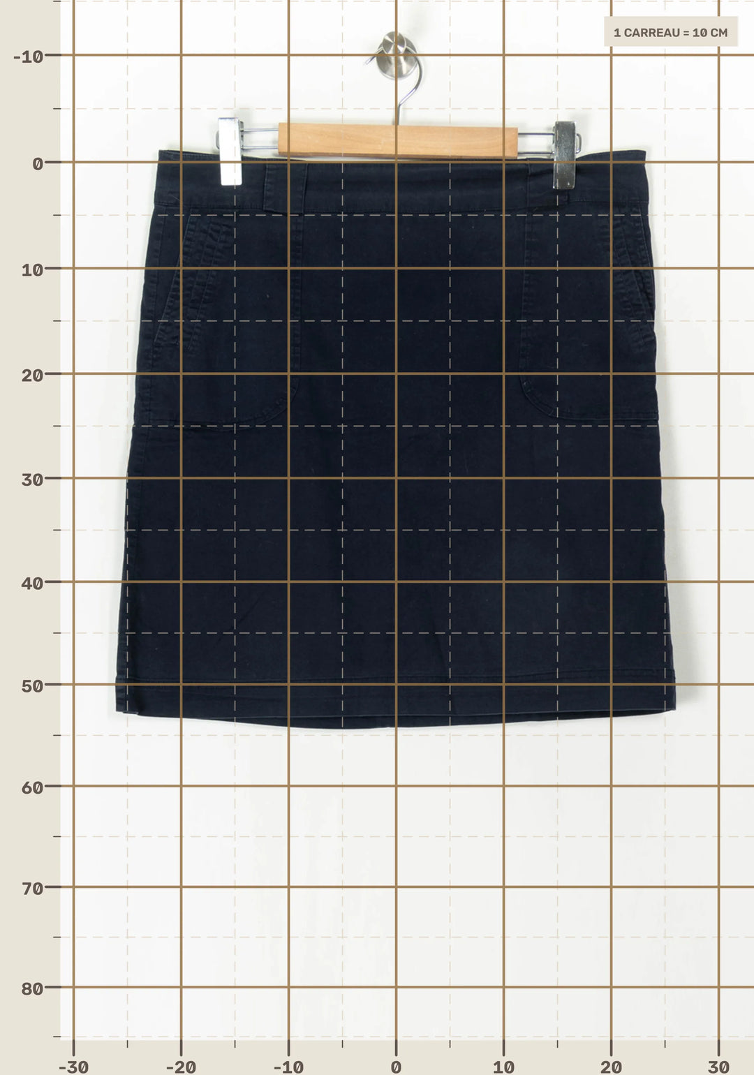 Jupe Midi Bleu Marine - Taille XXL/44 de la marque Maison 123 | PARAD98392 - Vendu par Paradigme - Image 4