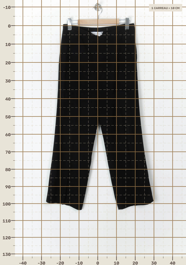 Pantalon Large Noir - Taille XL/42 de la marque Max Mara | PARAD98394 - Vendu par Paradigme - Image 4