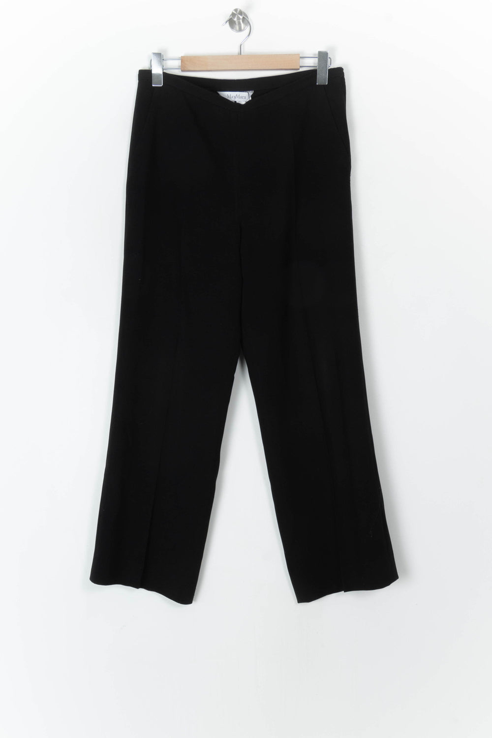 Pantalon Large Noir - Taille XL/42 de la marque Max Mara | PARAD98394 - Vendu par Paradigme - Image 2