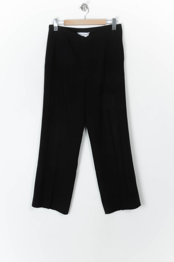 Pantalon Large Noir - Taille XL/42 de la marque Max Mara | PARAD98394 - Vendu par Paradigme - Image 2