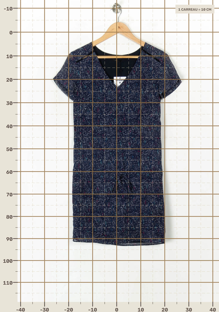 Robe Midi Bleue - Taille XS/34 de la marque IKKS | PARAD98396 - Vendu par Paradigme - Image 4