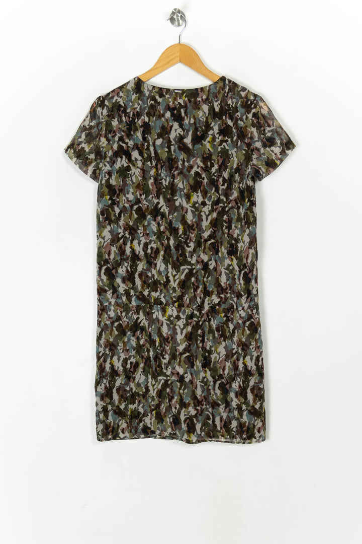 Robe Midi Verte et Marron - Taille S/36 de la marque IKKS | PARAD98400 - Vendu par Paradigme - Image 5