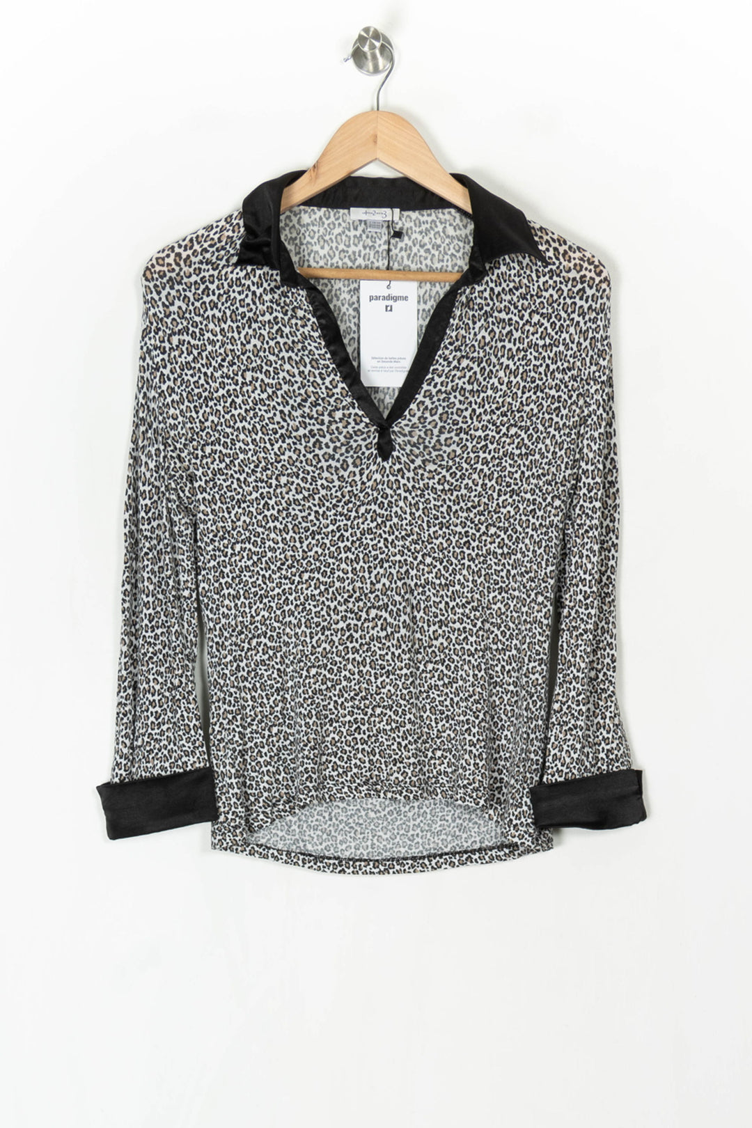 Blouse Beige et Noire - Taille M/38 de la marque Maison 123 | PARAD98405 - Vendu par Paradigme - Image 2