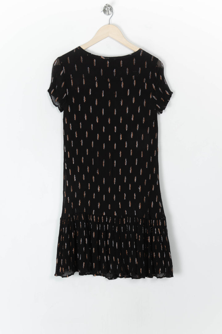 Robe Courte Noire - Taille S/36 de la marque IKKS | PARAD98407 - Vendu par Paradigme - Image 5