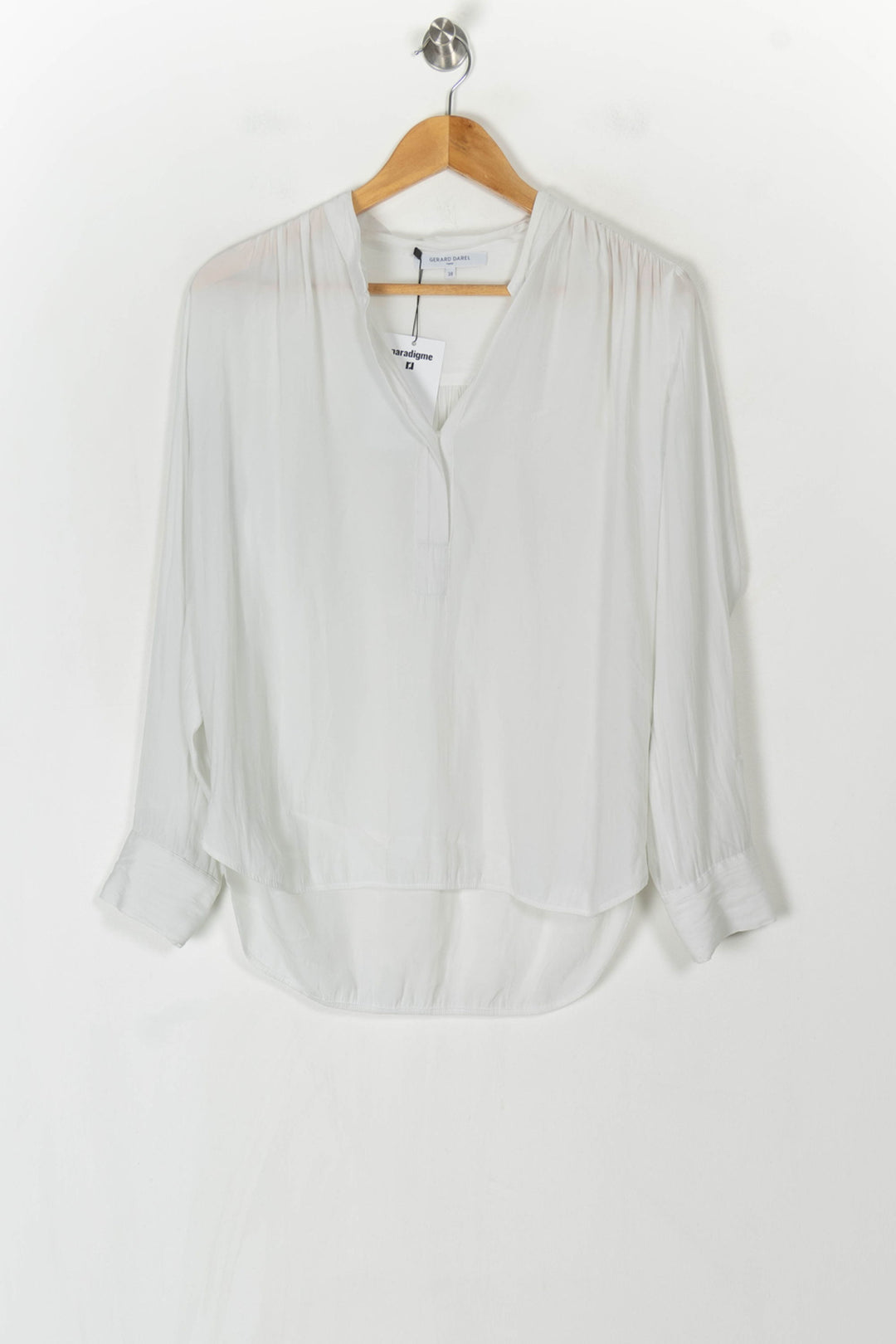 Blouse Blanche - Taille M/38 de la marque Gerard Darel | PARAD98408 - Vendu par Paradigme - Image 2