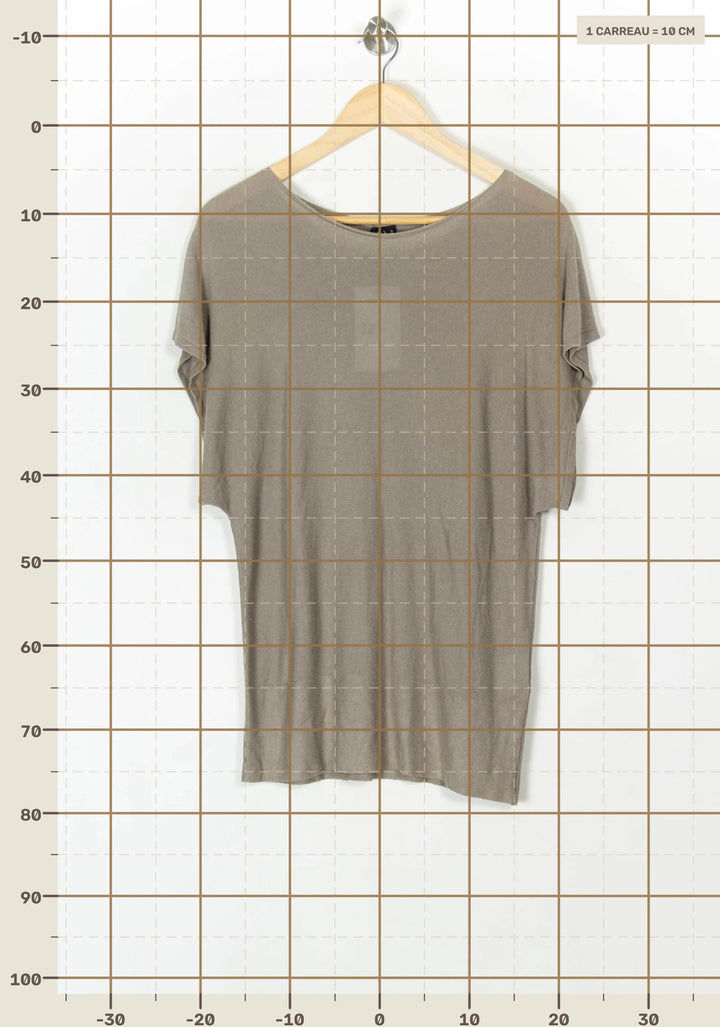 T-Shirt Marron - Taille M/38 de la marque Maison 123 | PARAD98409 - Vendu par Paradigme - Image 4