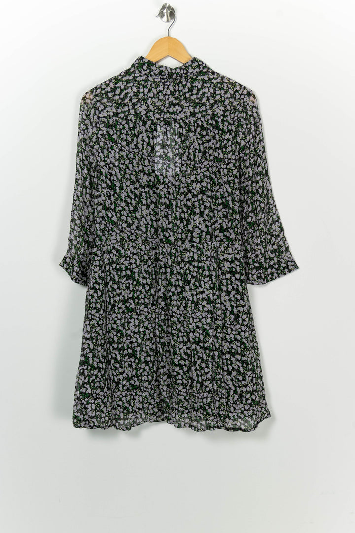 Robe Midi Noire et Grise - Taille L/40 de la marque La Redoute Collections | PARAD98432 - Vendu par Paradigme - Image 5