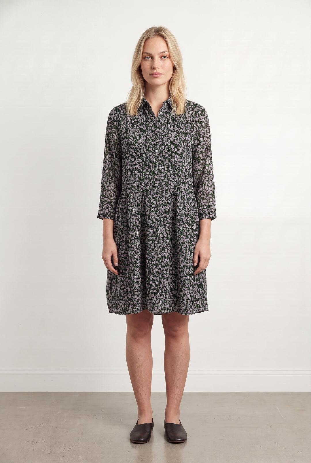 Robe Midi Noire et Grise - Taille L/40 de la marque La Redoute Collections | PARAD98432 - Vendu par Paradigme - Image 1
