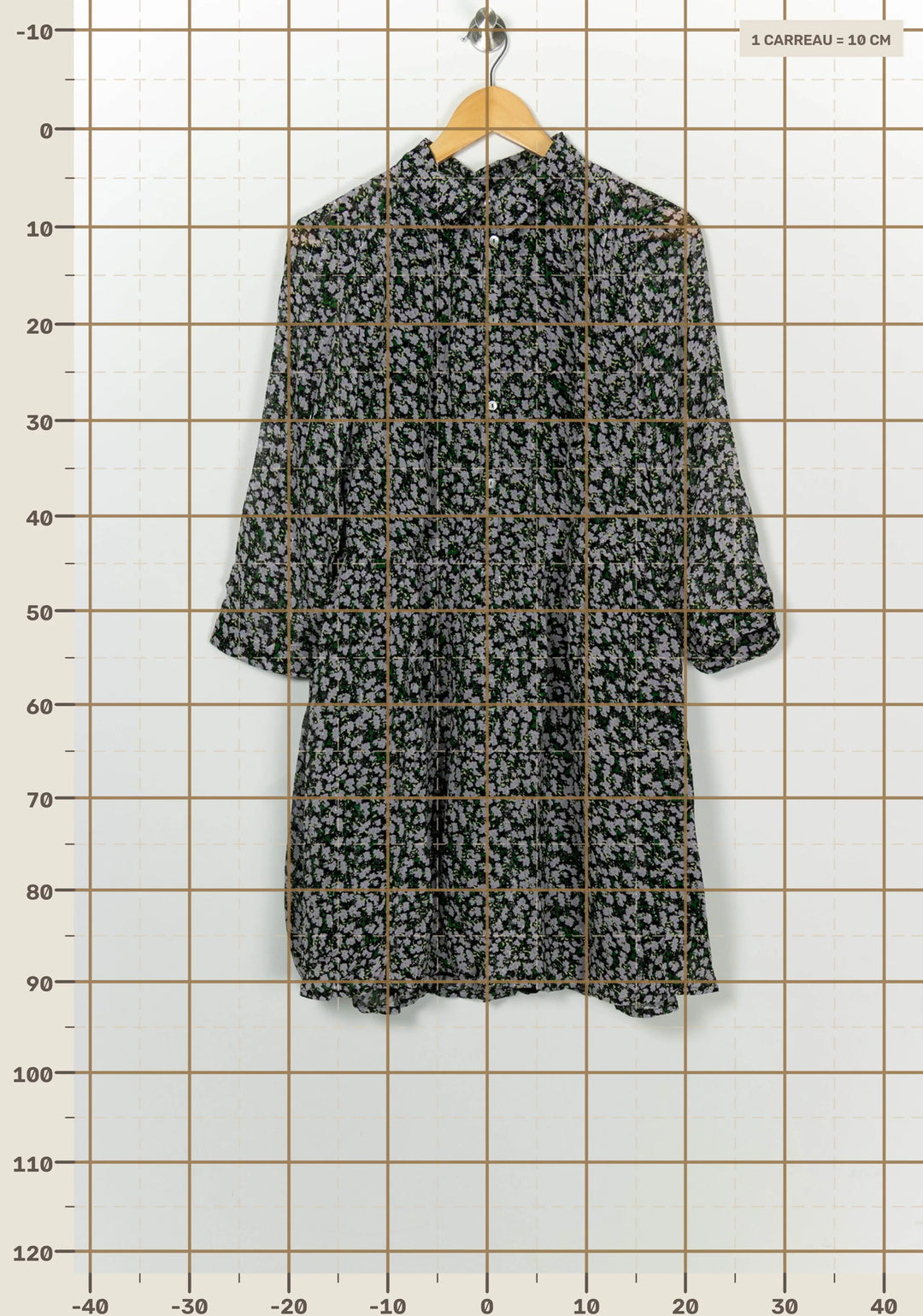 Robe Midi Noire et Grise - Taille L/40 de la marque La Redoute Collections | PARAD98432 - Vendu par Paradigme - Image 4